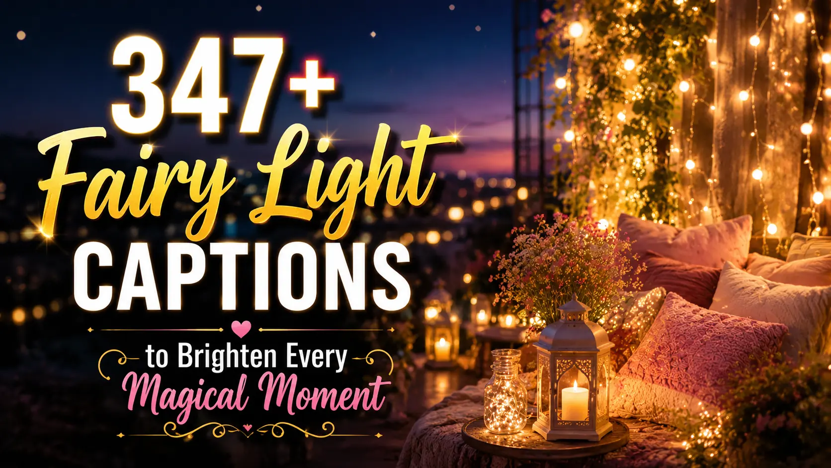 Fairy Light Captions to Brighten Every Magical Moment