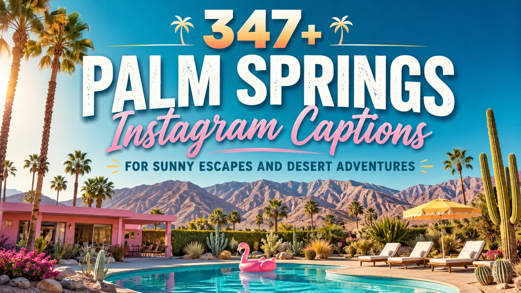 Palm Springs Instagram Captions for Sunny Escapes and Desert Adventures