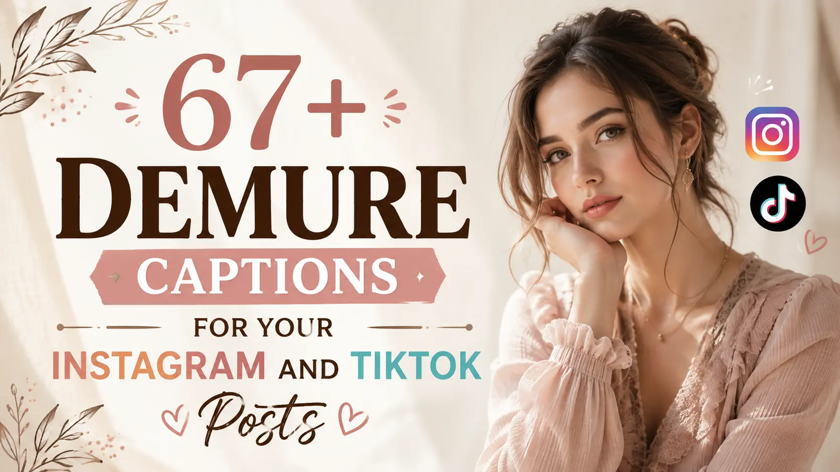 Demure Captions For Your Instagram And Tiktok Posts