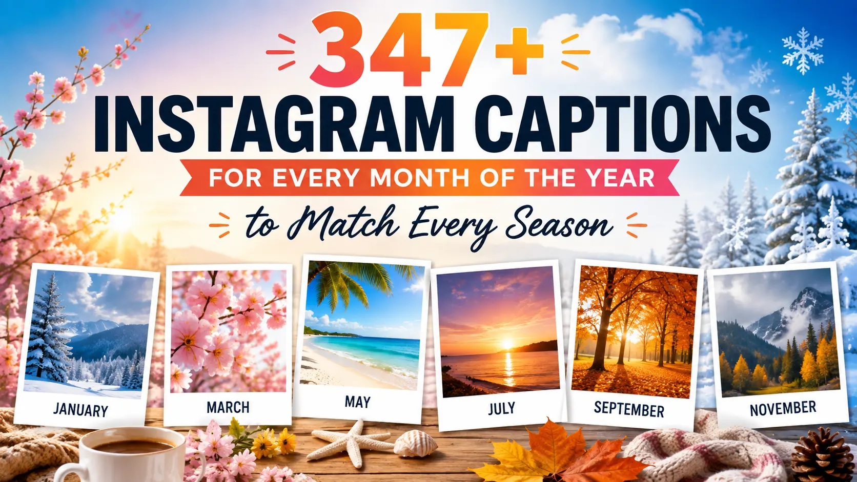 Instagram Captions For Every Month Of The Year to Match Every Season