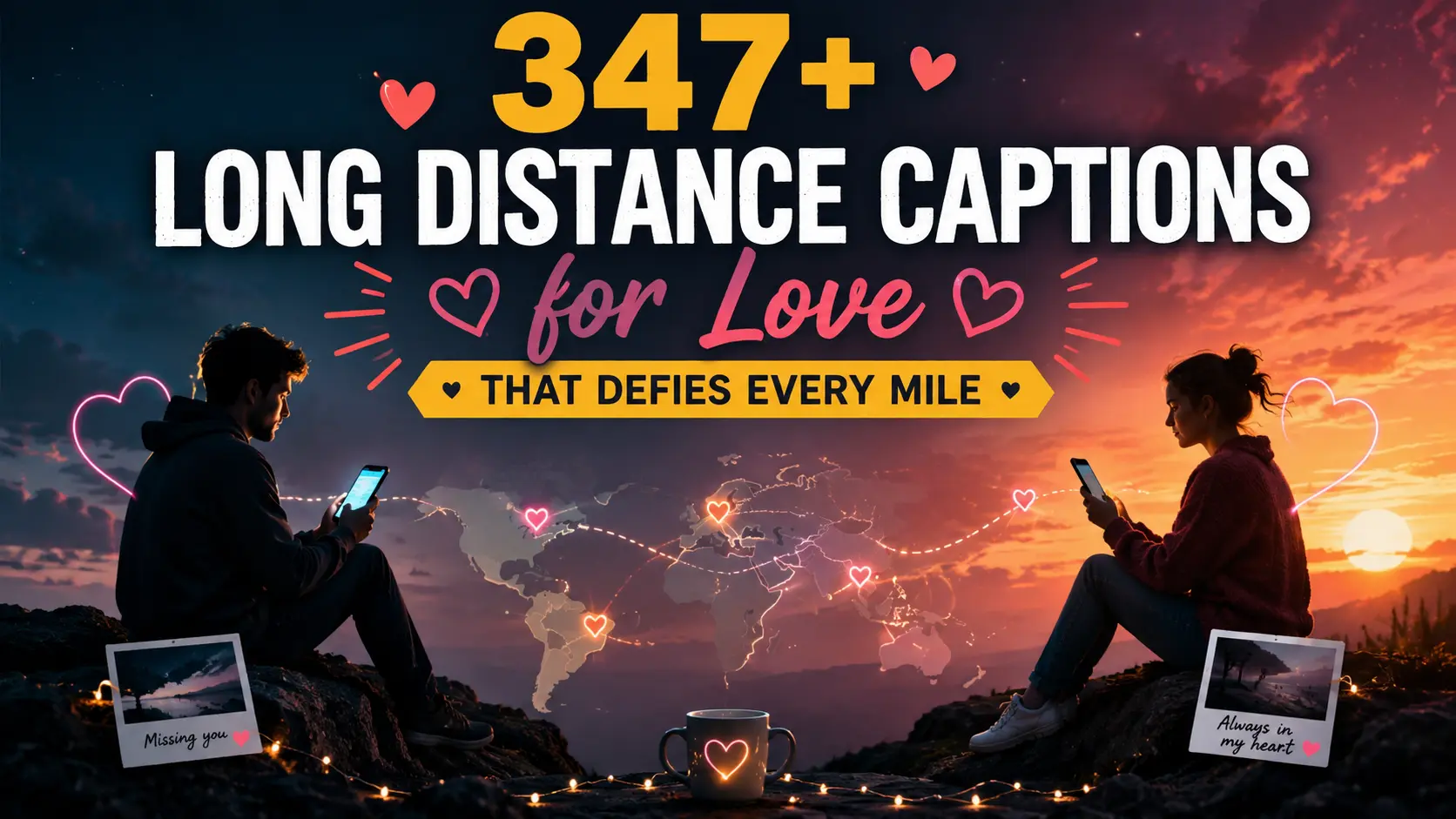 Long Distance Captions for Love That Defies Every Mile