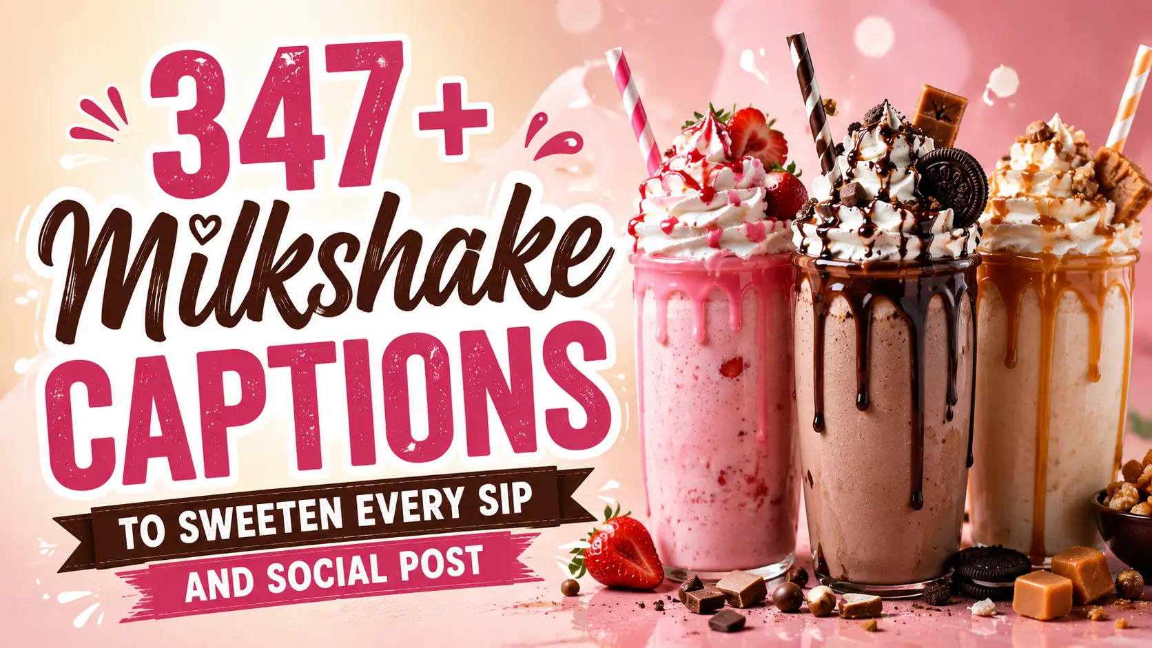 Milkshake Captions to Sweeten Every Sip and Social Post