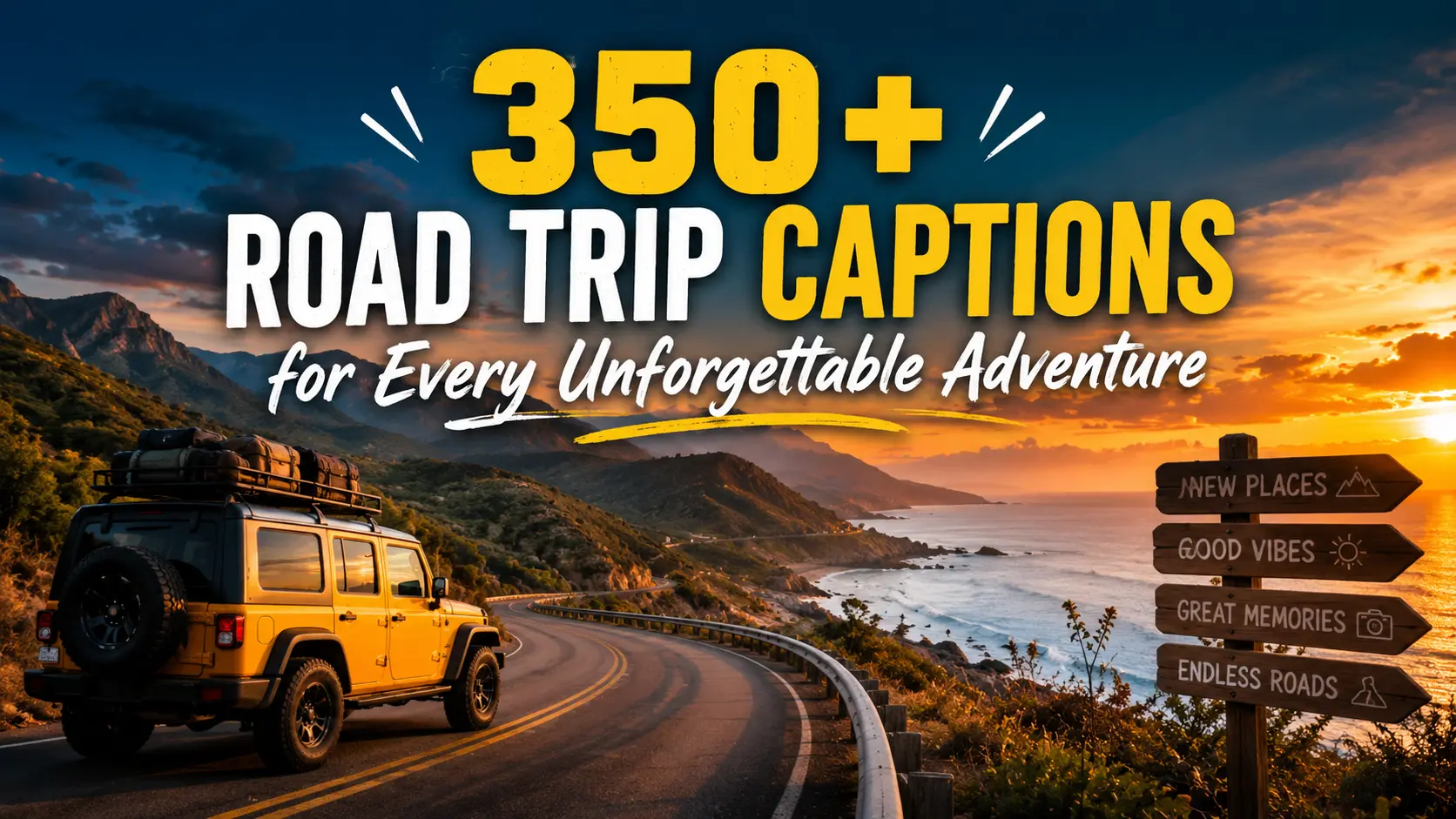 Road Trip Captions for Every Unforgettable Adventure
