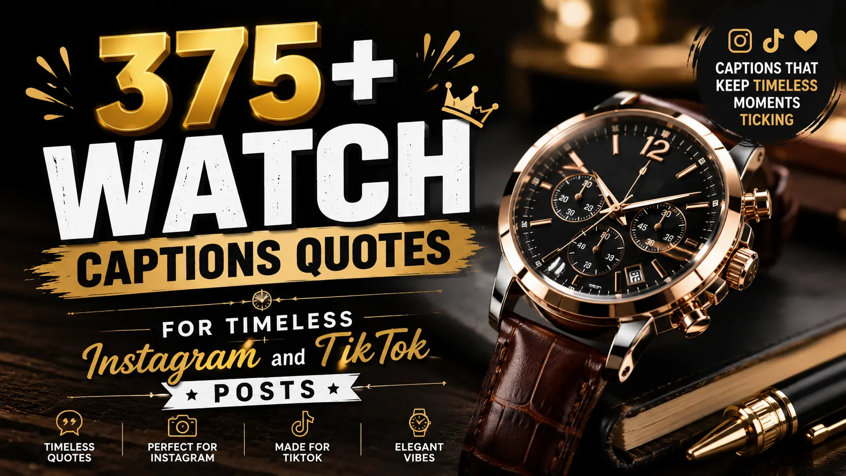 Watch Captions Quotes for Timeless Instagram and TikTok Posts